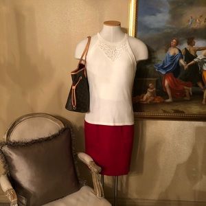 Ann Taylor Embroidered Tank Top